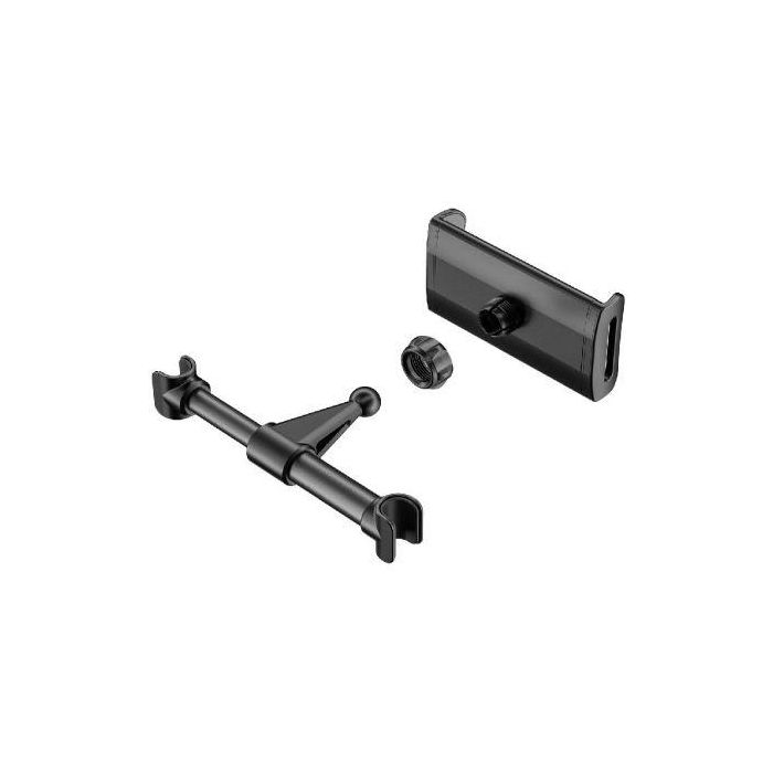 Aisens Soporte de Coche Ajustable para Reposacabezas, Compatible con Teléfonos y Tablets de 5 a 12 Pulgadas, Aleación de Aluminio, Negro 2