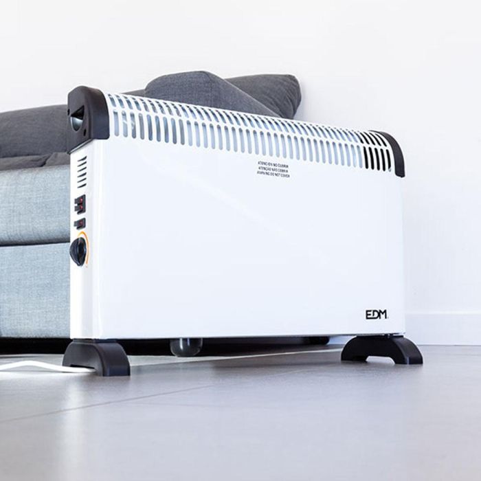 Edm Convector de aire modelo turbo 2000W 62.5x14x49cm Blanco 3 Edm Convector de aire modelo turbo 2000W 62.5x14x49cm Blanco 3