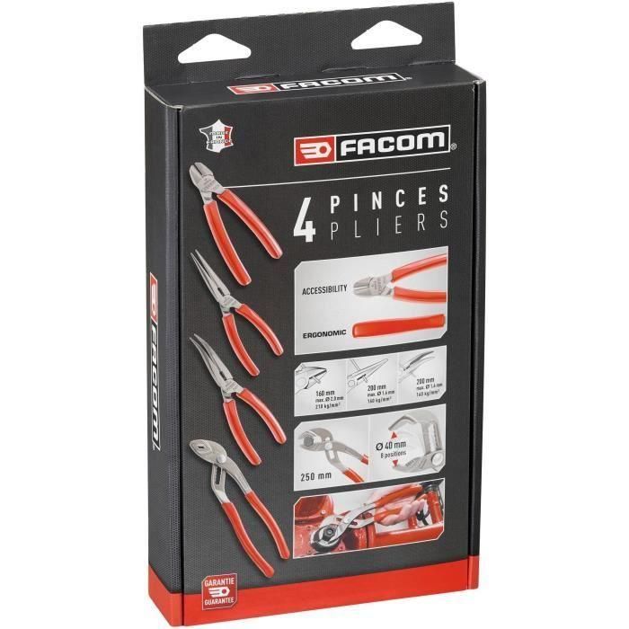 Facom GJP.A4PB Juego de 4 Alicates Serie G 2