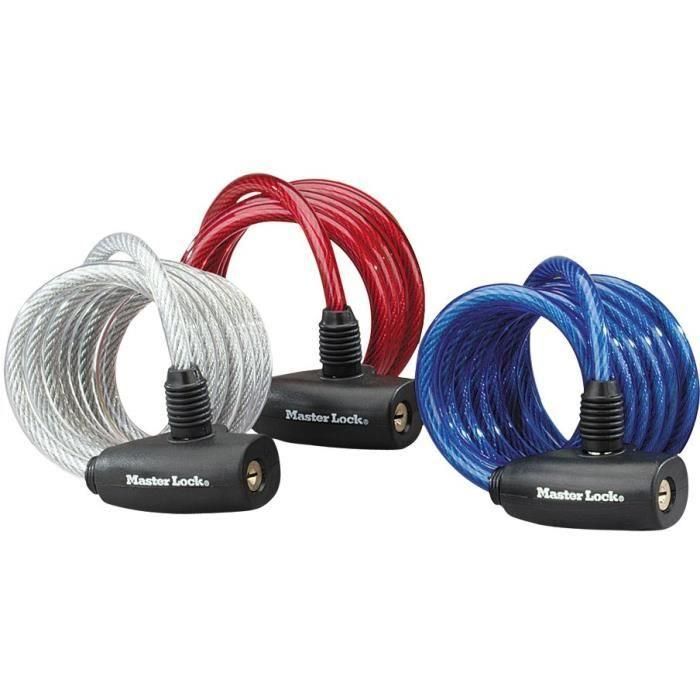 MASTER LOCK Candado con cable - 1,8 m MASTER LOCK Candado con cable - 1,8 m