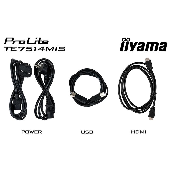 iiyama ProLite TE7514MIS-B2AG Pantalla Digital de Señalización 75" 4K UHD VA Táctil 3840x2160 16:9 8ms 60Hz 24/7 WiFi Altavoces USB-C HDMI DP Negro 8