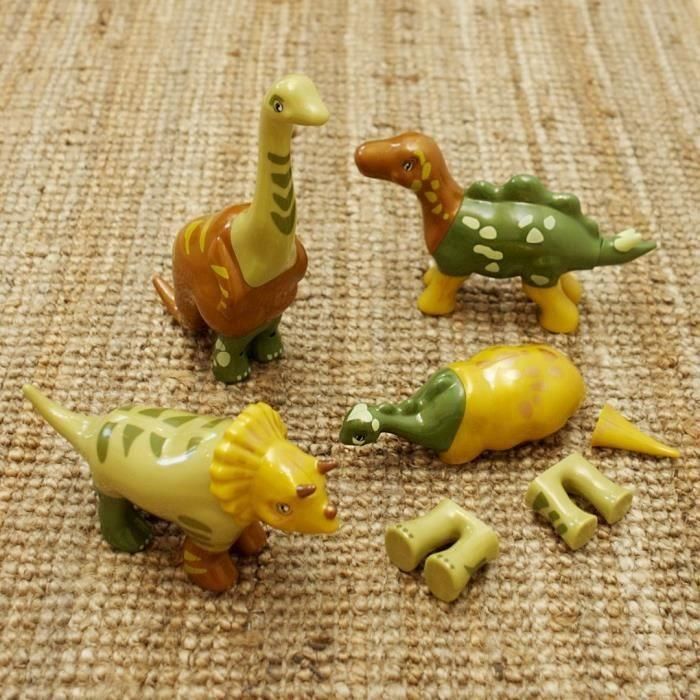 Klein KLE4009847000859 Juguete Magnético Puzzle de 4 Dinosaurios Grandes para Niños 1+ Desarrollo de Creatividad y Habilidades Manuales 1