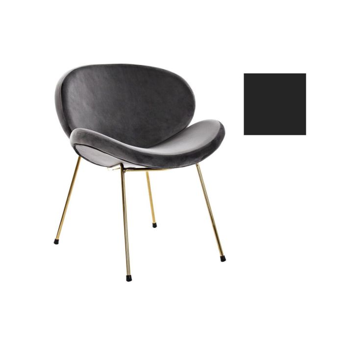 Silla Chic DKD Home Decor Negro Dorado 58 x 73 x 62 cm 1 Silla Chic DKD Home Decor Negro Dorado 58 x 73 x 62 cm 1