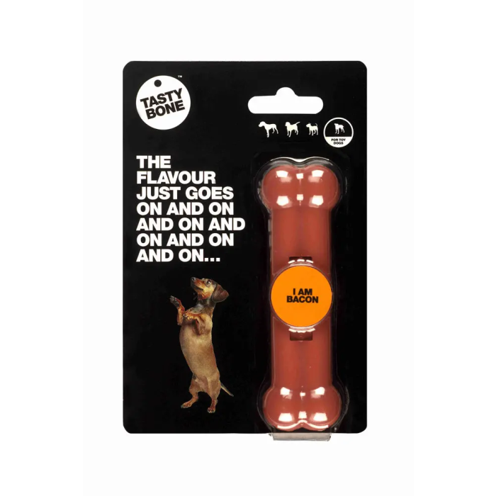 Tasty Bone Juguete para Perro Sabor a Tocino