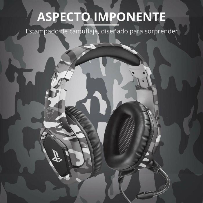 Auriculares Inalámbricos Trust 23531 GXT488 Gris 6 Auriculares Inalámbricos Trust 23531 GXT488 Gris 6