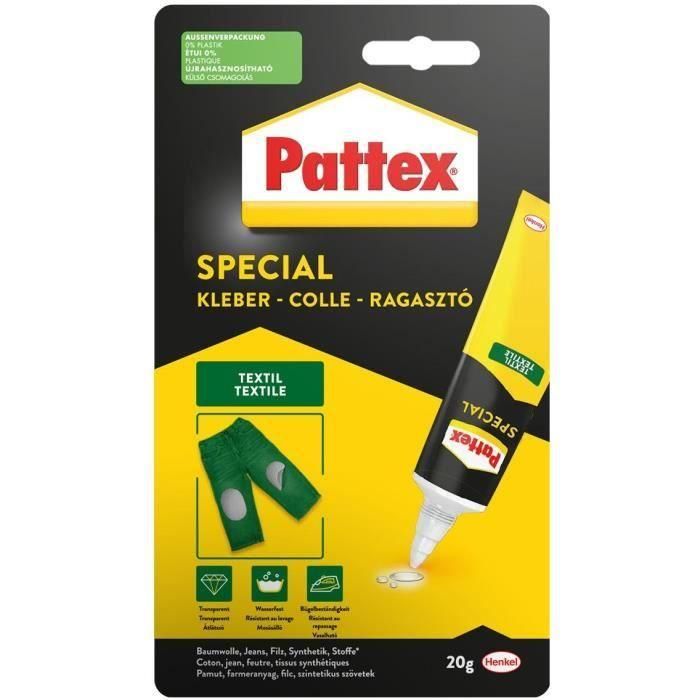 Pegamento para materiales especiales - PATTEX - Textil - Tubo - 20g Pegamento para materiales especiales - PATTEX - Textil - Tubo - 20g