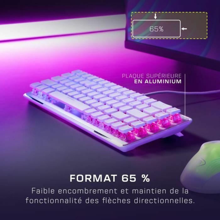 Turtle Beach TUR0731855230068 Teclado Mecánico Óptico Inalámbrico para Juegos Vulcan II Mini Blanco 2 Turtle Beach TUR0731855230068 Teclado Mecánico Óptico Inalámbrico para Juegos Vulcan II Mini Blanco 2