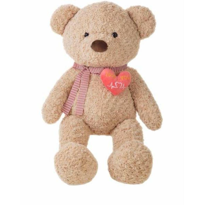 Oso old corazón 75 cm 2 col.- marrón, beig