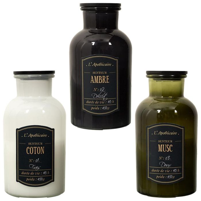 Home Deco Factory Vela Perfumada Lounge Flor de Algodón Ámbar Almizcle Vidrio 20 cm 2 Home Deco Factory Vela Perfumada Lounge Flor de Algodón Ámbar Almizcle Vidrio 20 cm 2