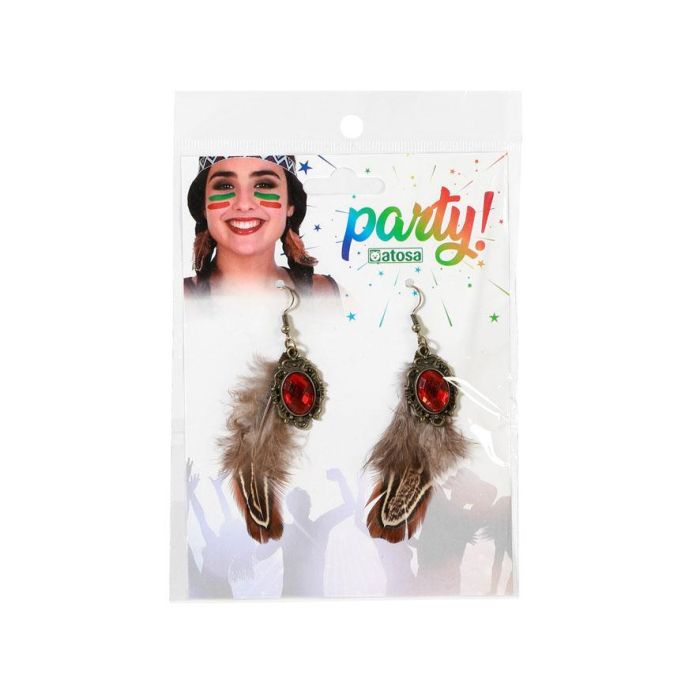 Pendientes Indio Plumas 1