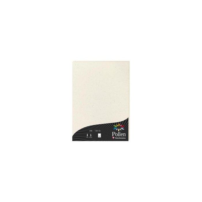 Papel Clairefontaine Pollen A4 120G 50H Natura Reciclado