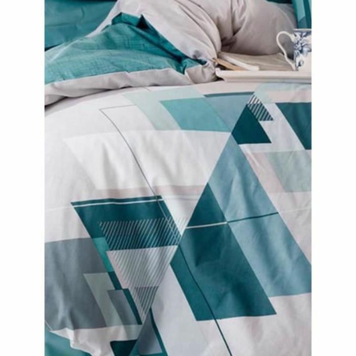 Juego de Cama 1 Funda Nórdica 220x240 cm + 2 Fundas de Almohada 60x60 cm 100% Algodón Verde ASI8681875212303 1