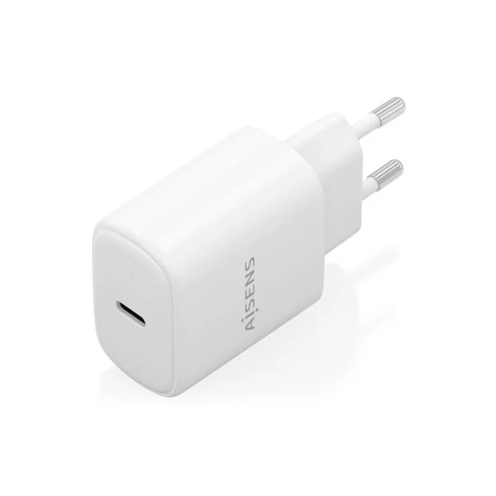 Aisens Cargador de Pared GaN A110-0975, 1xUSB-C PD3.0, 30W, Blanco 1