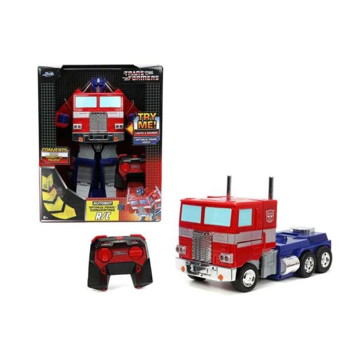 Transformers Optimus Prime RC Coche Convertible Robot Juguete con Mando a Distancia (Pilas Incluidas)