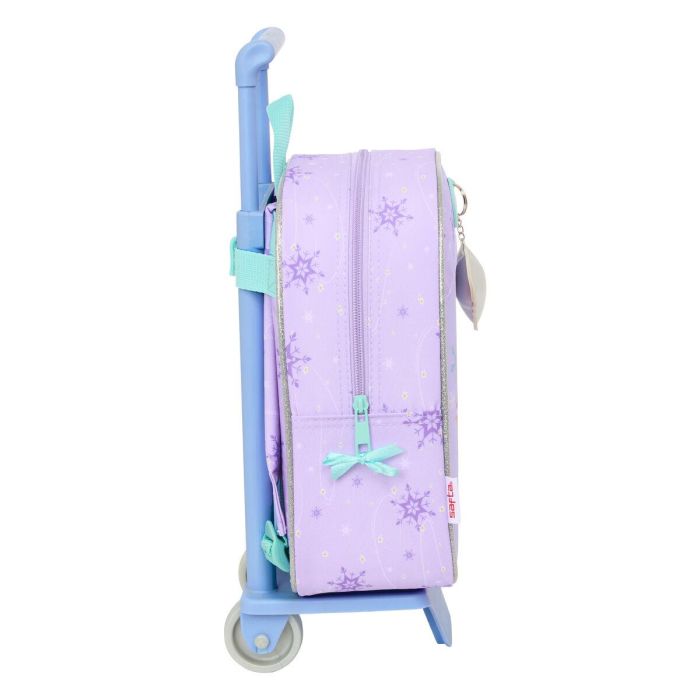 Mochila Escolar con Ruedas Frozen Spirit Lila 22 x 27 x 10 cm 2