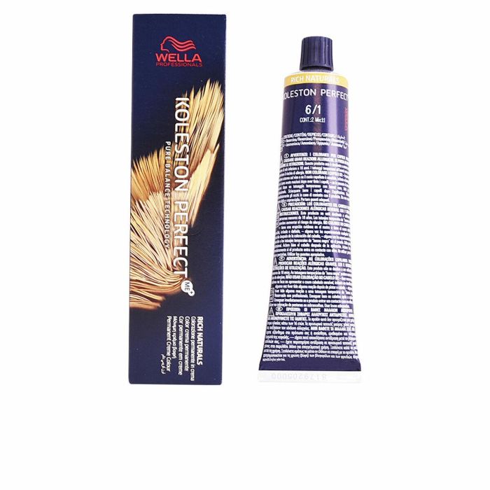 Wella Professionals Koleston Perfect Me+ Rich Naturals 6/1 Crema Colorante Permanente 60 ml 0 Wella Professionals Koleston Perfect Me+ Rich Naturals 6/1 Crema Colorante Permanente 60 ml 0