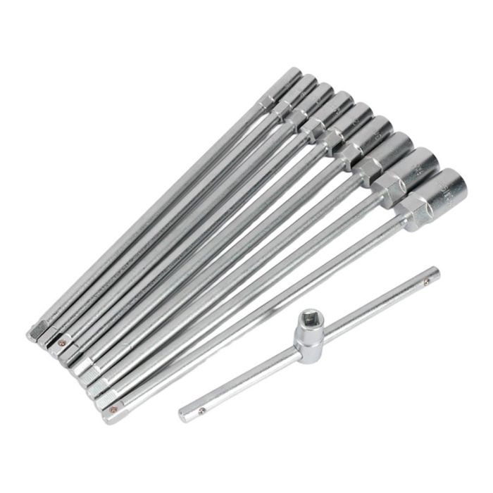 Workpro Llave T con Vasos Intercambiables 8-19 mm Juego 10 Piezas