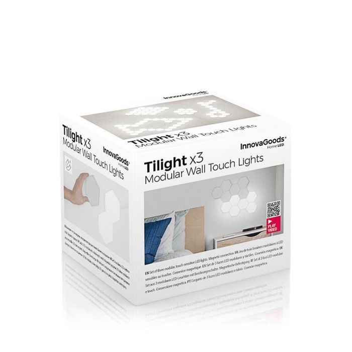 Paneles de led modulares magnéticos y táctiles, 3 unidades Paneles de led modulares magnéticos y táctiles, 3 unidades