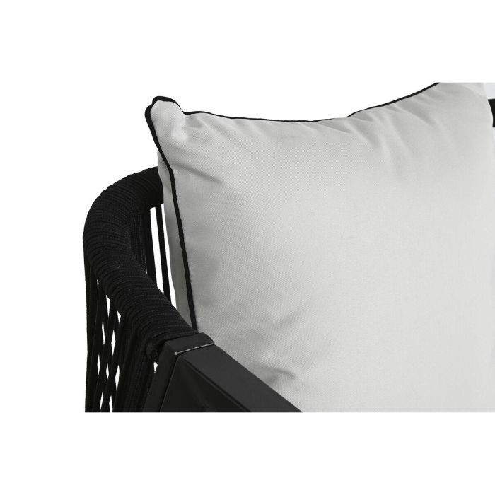 Sofa DKD Home Decor Negro Blanco 66 x 72 x 123 cm Set de 4 7 Sofa DKD Home Decor Negro Blanco 66 x 72 x 123 cm Set de 4 7