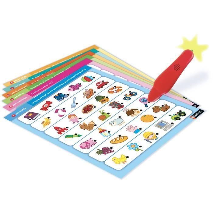 Nathan Electro - Juego Electrónico de Preguntas y Respuestas con Bolígrafo de Luz, Aprende Letras y Números 1-10 1 Nathan Electro - Juego Electrónico de Preguntas y Respuestas con Bolígrafo de Luz, Aprende Letras y Números 1-10 1