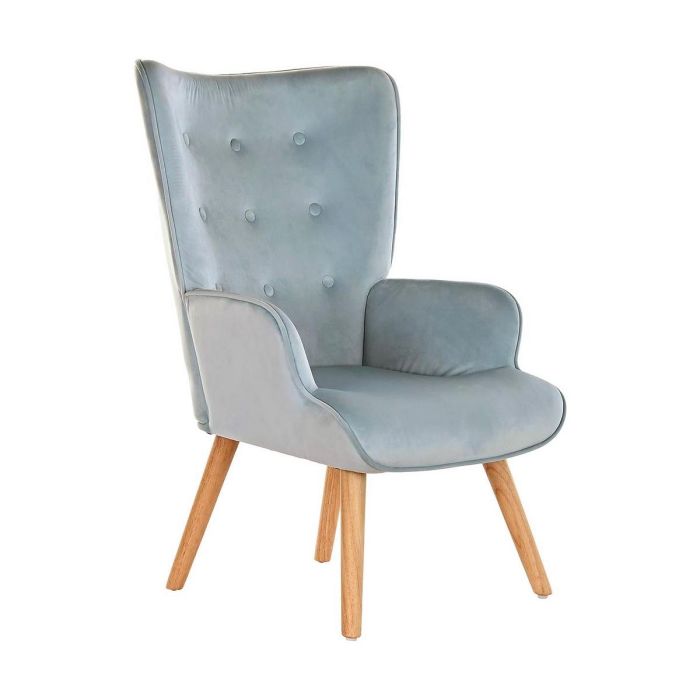 Butaca Scandi DKD Home Decor Azul Celeste Natural 75 x 96 x 67 cm 1 Butaca Scandi DKD Home Decor Azul Celeste Natural 75 x 96 x 67 cm 1