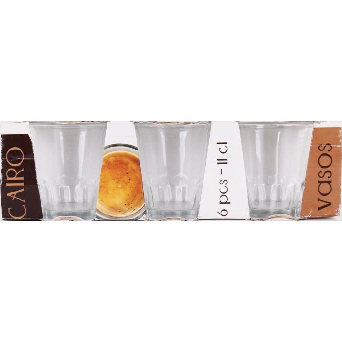 Set 6 Vasos Carajillo 11Cl Cairo Ag - Inde (24 Cajas) 1 Set 6 Vasos Carajillo 11Cl Cairo Ag - Inde (24 Cajas) 1