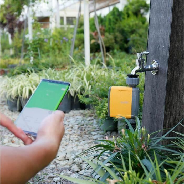 Konyks Hydro: Kit de Riego Inteligente con Grifo Conectado Wi-Fi y Concentrador/Enchufe de Largo Alcance para Jardín 2 Konyks Hydro: Kit de Riego Inteligente con Grifo Conectado Wi-Fi y Concentrador/Enchufe de Largo Alcance para Jardín 2