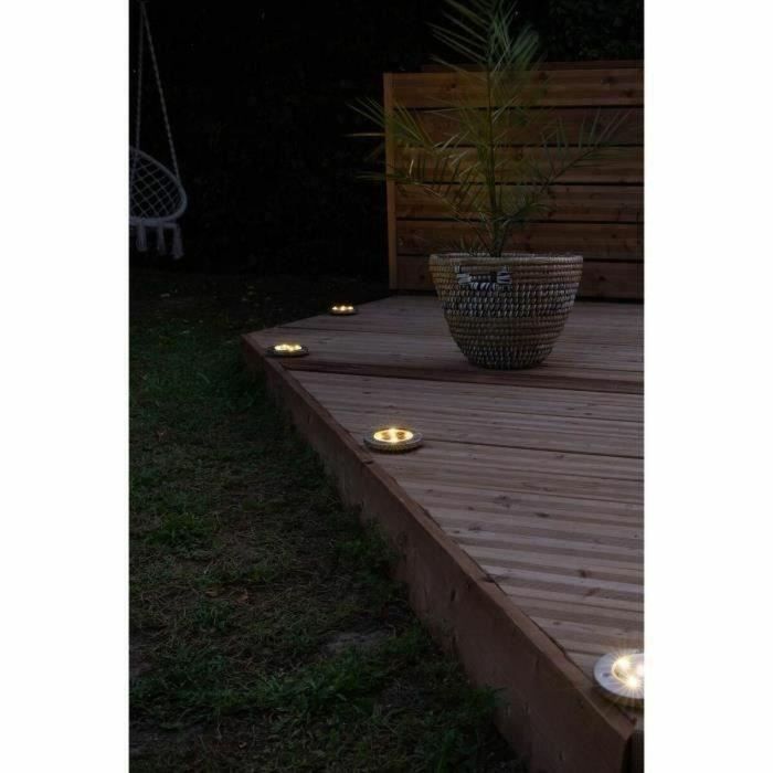 Galix Lote de 3 Focos Solares Empotrados de Acero Inoxidable 0.07W - 5 Lúmenes, 8h Autonomía, 5 LED SMD Blancos 7 Galix Lote de 3 Focos Solares Empotrados de Acero Inoxidable 0.07W - 5 Lúmenes, 8h Autonomía, 5 LED SMD Blancos 7