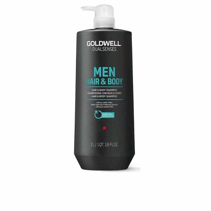 Goldwell DUALSENSES MEN Champú 2 en 1 Cabello y Cuerpo Hidratante Purificante Revitalizante Limpiador 1000 ml Goldwell DUALSENSES MEN Champú 2 en 1 Cabello y Cuerpo Hidratante Purificante Revitalizante Limpiador 1000 ml