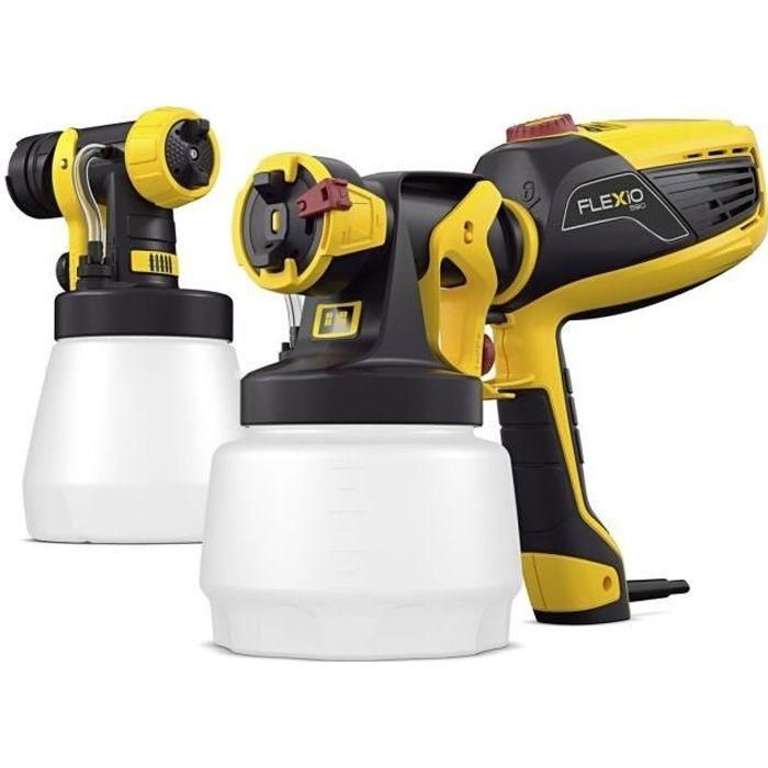 Wagner W590 Pistola de pintura universal de baja presión para paredes y lacas, 630W, 2 frentes Ispray, Tecnología Flexio, Turbina X-Boost
