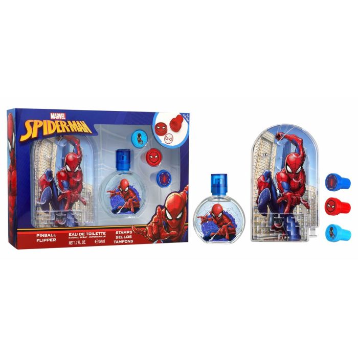 Perfume Infantil Air-Val SPIDERMAN EDT 50+PINBALL EDT 50 ml 3 Piezas 1