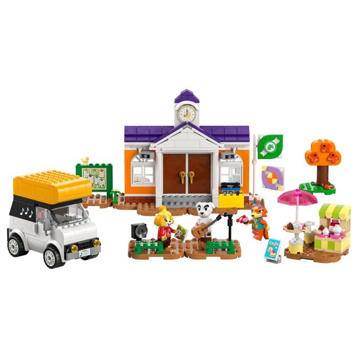 Lego Animal Crossing 77052 Kéké en la Plaza Juguete para Construir con Cafetería