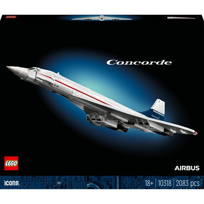 Lego AAAAN06836 Icons Concorde Kit de Construcción de Aviones para Adultos con Detalles Auténticos y 3 Modos