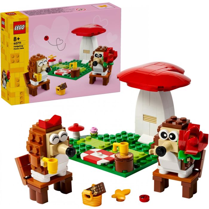 LEGO 40711 Set de Construcción Pícnic de Erizos con 2 Figuras de Animales y Accesorios para Niños +8 Años 14