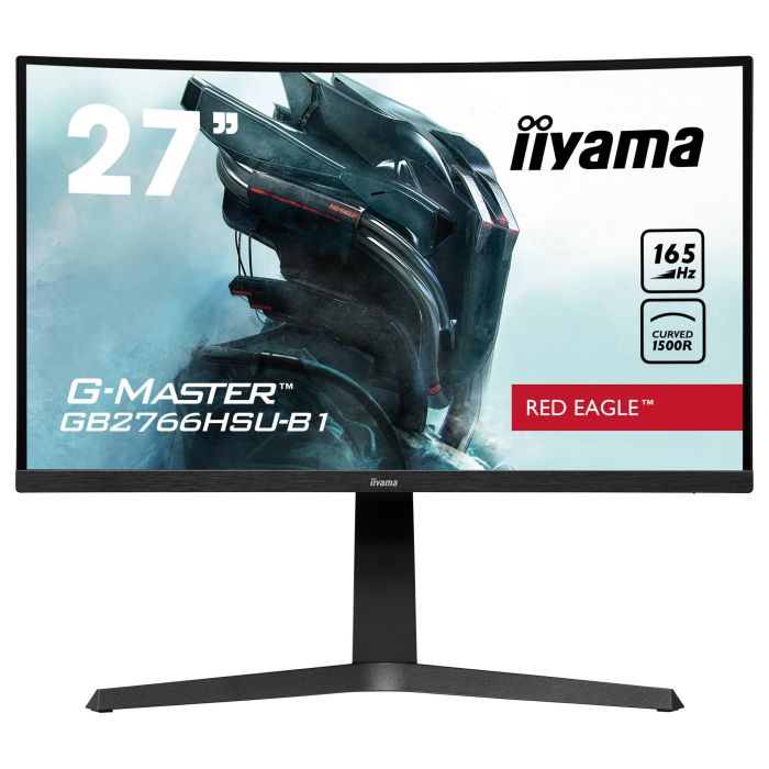 Iiyama GB2766HSU-B1 Monitor Gaming 27" FHD 1ms 165Hz VA Curvo 1500R Negro Altavoces VESA HDMI DisplayPort USB 14