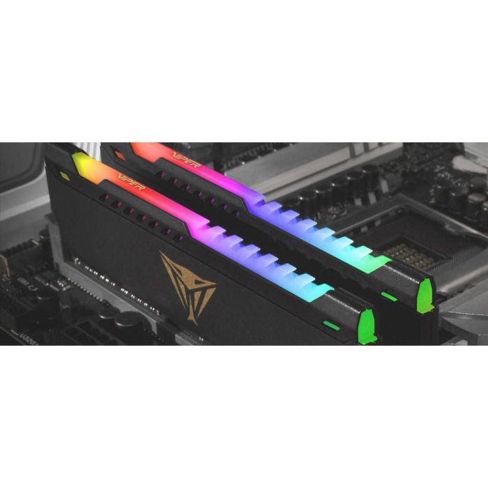 Patriot PVSR432G360C0K Viper Steel RGB - Kit Dual 32GB (2x16GB) DDR4 3600MHz DIMM para PC, Intel XMP 4 Patriot PVSR432G360C0K Viper Steel RGB - Kit Dual 32GB (2x16GB) DDR4 3600MHz DIMM para PC, Intel XMP 4