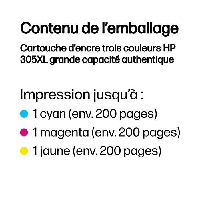 HP 305XL Cartucho de Tinta Original Tricolor de Alto Rendimiento, Ideal para Impresión de Documentos y Fotos a Color de Calidad Profesional. 3 HP 305XL Cartucho de Tinta Original Tricolor de Alto Rendimiento, Ideal para Impresión de Documentos y Fotos a Color de Calidad Profesional. 3
