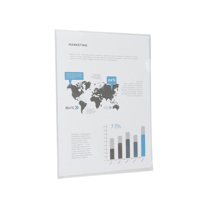 Carpeta Liderpapel Dossier Uñero 44004 Polipropileno Din A4 Incolora 20 Hojas 3 Carpeta Liderpapel Dossier Uñero 44004 Polipropileno Din A4 Incolora 20 Hojas 3