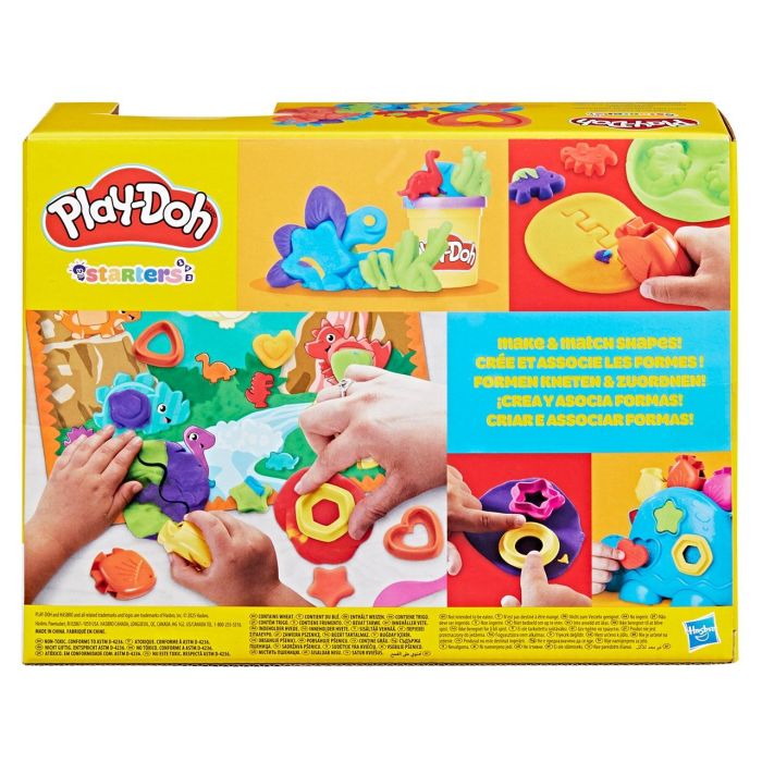 Play-Doh Dinosaurio Set de Juego Formas y Colores con 3 Cortadores, Ruedas, Rodillo y 6 Botes de Plastilina 340g Edad +2 años 5 Play-Doh Dinosaurio Set de Juego Formas y Colores con 3 Cortadores, Ruedas, Rodillo y 6 Botes de Plastilina 340g Edad +2 años 5