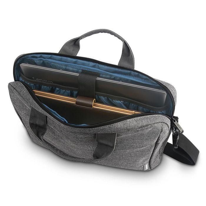 Lenovo T210 Funda Casual Toploader para Portátiles de hasta 15.6", Gris, Tejido Resistente al Agua y Correa para Equipaje 2 Lenovo T210 Funda Casual Toploader para Portátiles de hasta 15.6", Gris, Tejido Resistente al Agua y Correa para Equipaje 2
