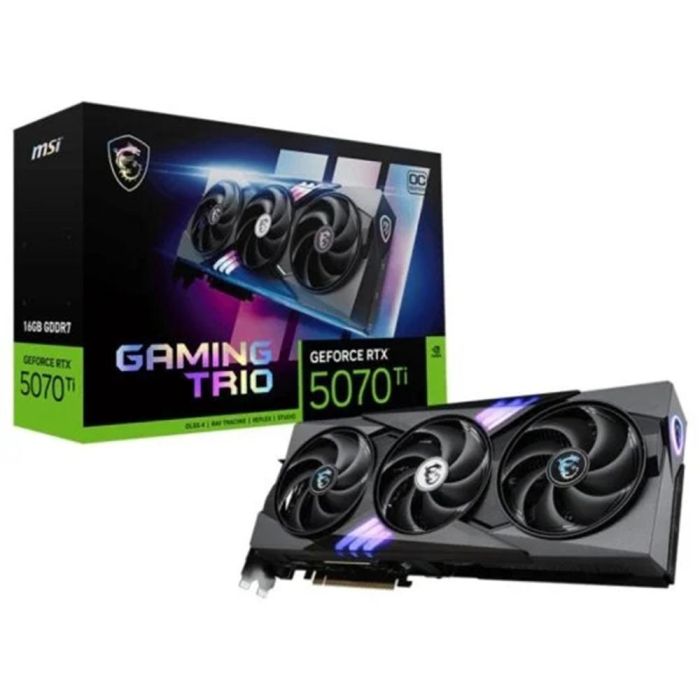 MSI GAMING GeForce RTX 5070 Ti 16G TRIO OC NVIDIA 16 GB GDDR7 MSI GAMING GeForce RTX 5070 Ti 16G TRIO OC NVIDIA 16 GB GDDR7