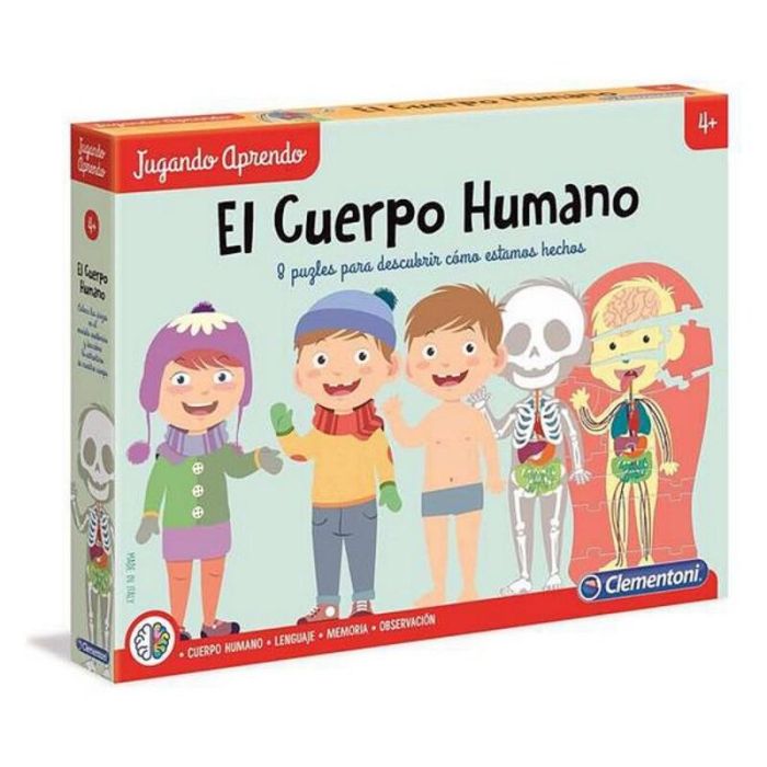 Juego educativo aprendo el cuerpo humano ¡divertido juego para descrubir la anatomía! 5x37x28 cm