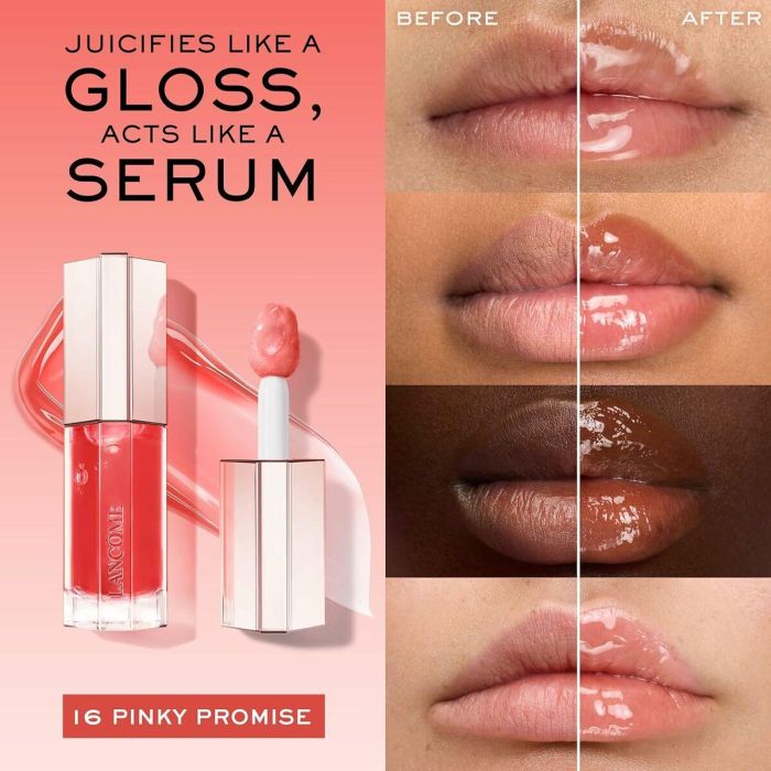 Gloss Lancôme IDÔLE MAKE-UP Naranja Nº 16-Pinky Promise 9 ml 9 Gloss Lancôme IDÔLE MAKE-UP Naranja Nº 16-Pinky Promise 9 ml 9