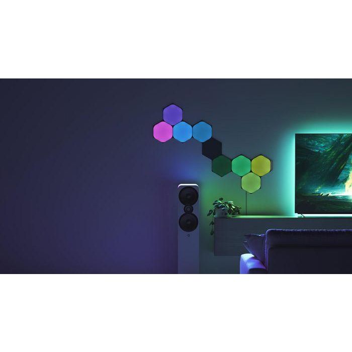 Nanoleaf Shapes Black Hexagons Expansion Pack 3PK 4 Nanoleaf Shapes Black Hexagons Expansion Pack 3PK 4