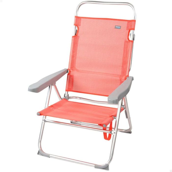 Silla Plegable Aktive Flamingo Coral 48 x 99 x 57 cm (4 Unidades) 4