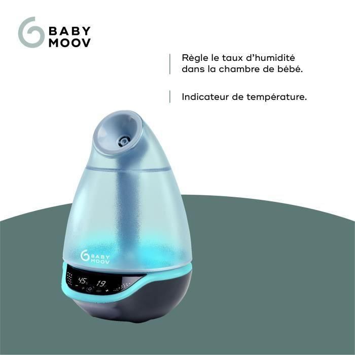 Babymoov Hygro Humidifier Vapor Frío, 7 Colores Luz Nocturna, Difusor Aceites Esenciales, Ajuste Humedad Automático/Manual, Pantalla LCD para Bebé 2 Babymoov Hygro Humidifier Vapor Frío, 7 Colores Luz Nocturna, Difusor Aceites Esenciales, Ajuste Humedad Automático/Manual, Pantalla LCD para Bebé 2