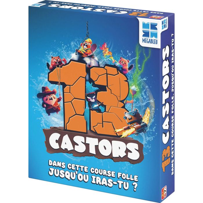 Megableu Juego de mesa Carrera de castores MEG3760046783486 con predicciones y bonificaciones Idioma francés