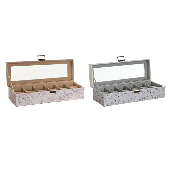 Relojero Tradicional DKD Home Decor Rosa Palo Azul 11 x 9 x 33 cm (2 Unidades) 1 Relojero Tradicional DKD Home Decor Rosa Palo Azul 11 x 9 x 33 cm (2 Unidades) 1