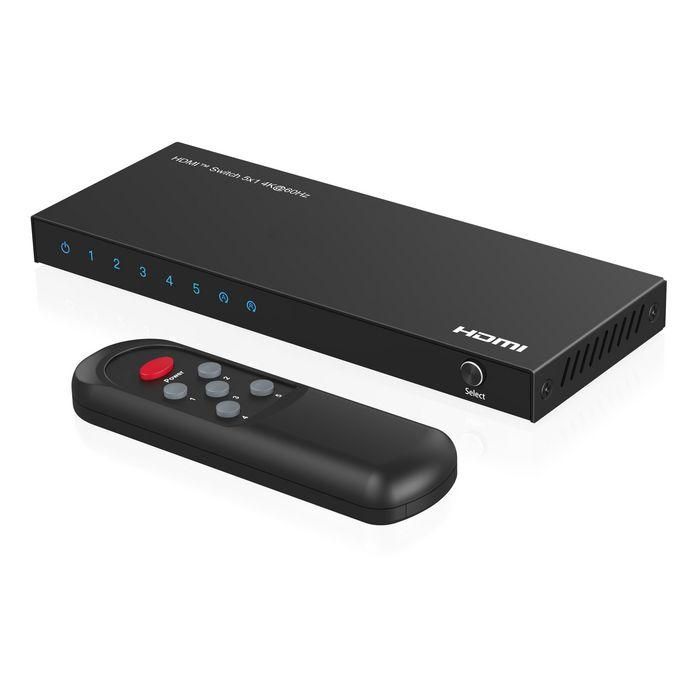 MicroConnect 4K@60Hz HDMI Switch 5x1, HDCP 2.2, w/ Remote control MicroConnect 4K@60Hz HDMI Switch 5x1, HDCP 2.2, w/ Remote control