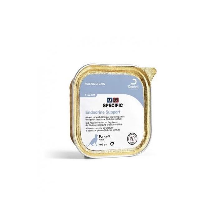 Dechra Few-Dm Endocrine Support - Alimento dietético para gatos con diabetes, 7 x 100 gr